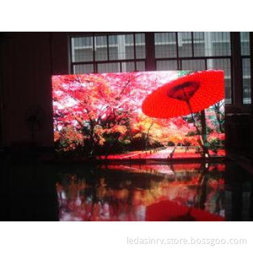 Aluminum / iron cabinet P8 indoor advertising led stage dis